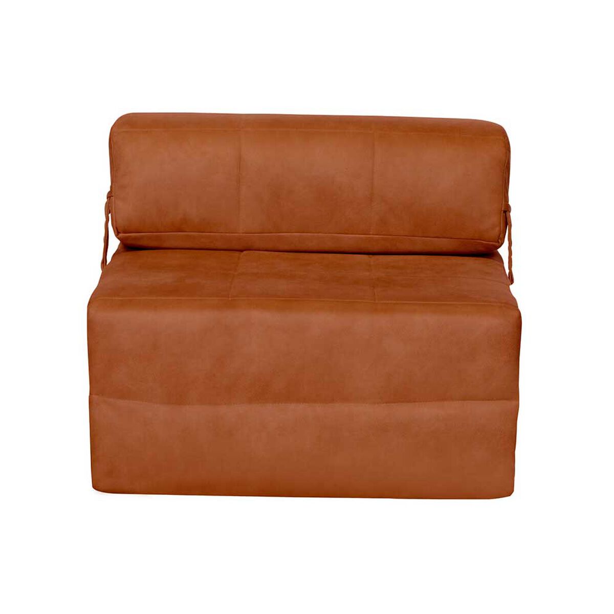 Sof&aacute; Cama Latam Home Cuero Kentucky Siena 1 Cuerpo Tabaco