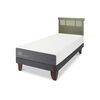 Cama Europea CIC 1,5 Plazas Smart + Respaldo Dublin Olivo