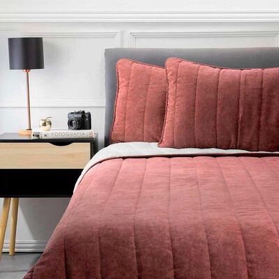 Cobertor Corduroy Sherpa Zibel King Berry, Verde, Azul