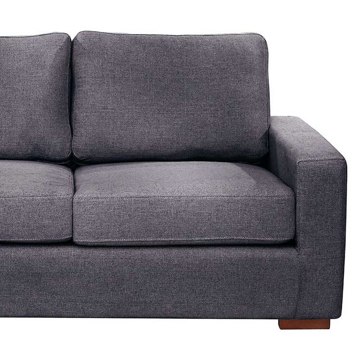 Sofá Seccional Izquierdo Latam Home Livorno 3 Cuerpos Gris Oscuro