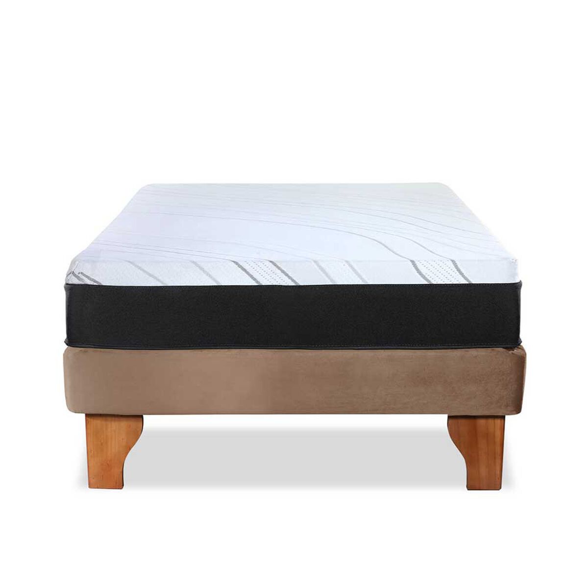Cama Europea Latam Home 1,5 Plazas Zen Pro Beige