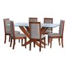 Juego de Comedor Latam Home Alicante 6 Sillas Gris