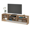 Rack TV Vekkahome Moyan 75 pulgadas Café