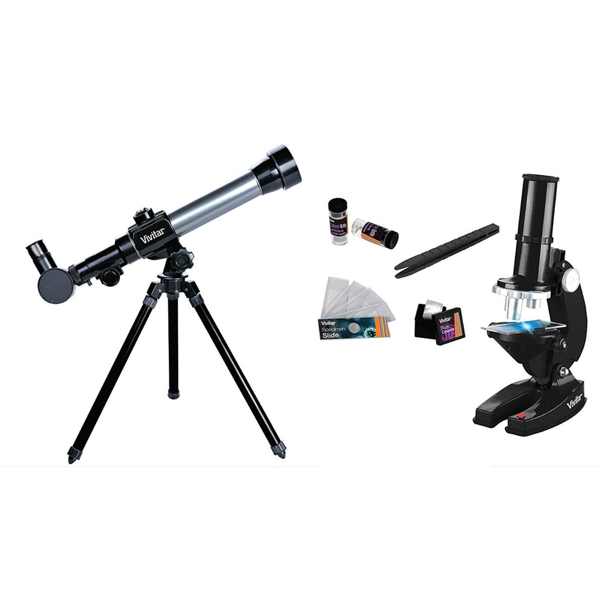 Kit Telescopio y Microscopio Vivitar
