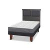 Cama Europea CIC 1,5 Plazas Anatomic + Respaldo Torino