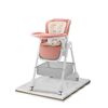 Silla de Comer Multiposiciones con Ruedas Rosada