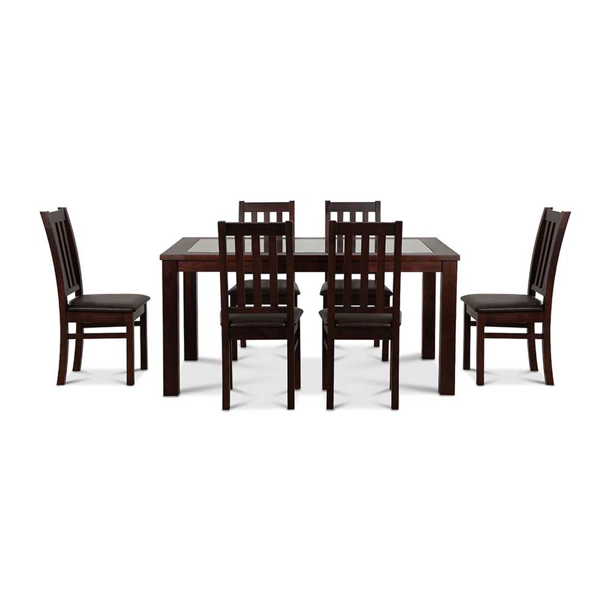 Juego de Comedor CIC Ñuble 6 Sillas Chocolate