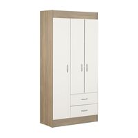 Closet Stanford 3 Puertas 2 Cajones Bicolor