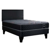 Cama Europea Celta 1,5 Plazas Black Plus + Respaldo