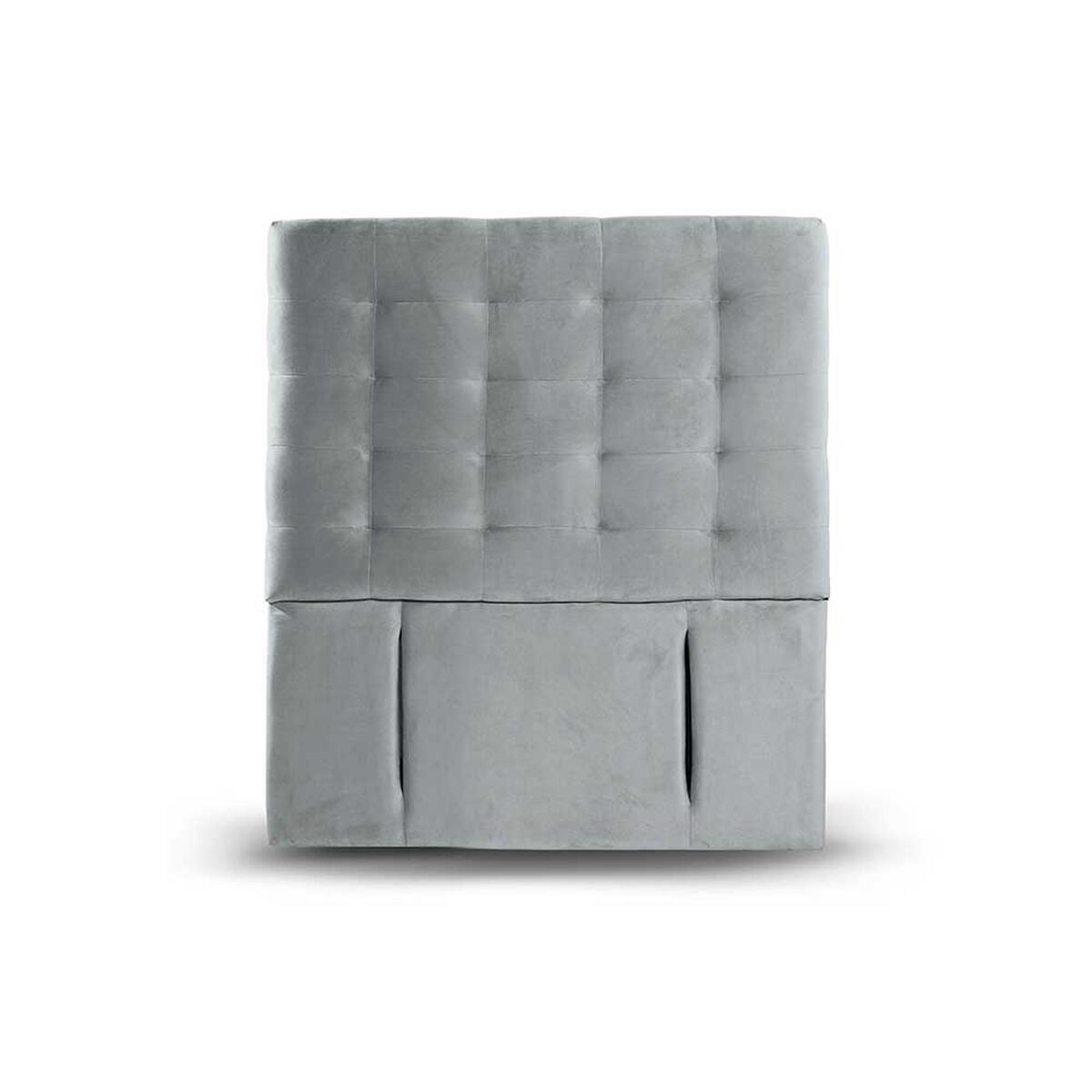 Respaldo Latam Home 1,5 Plazas Napoles Tela Velvet Gris