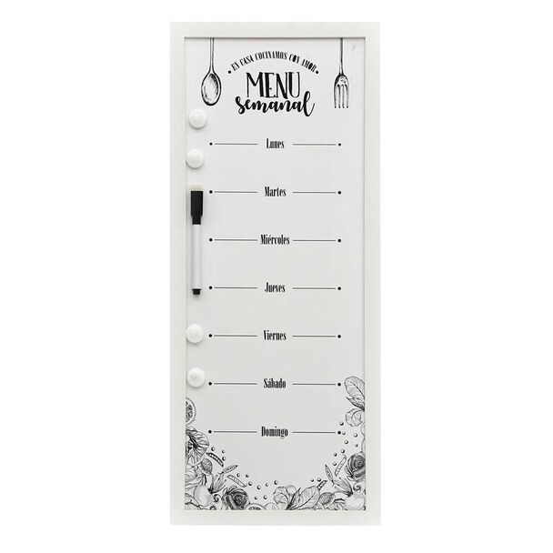 Pizarra Plástico Vgo Kitchen 20 x 50 cm Blanco