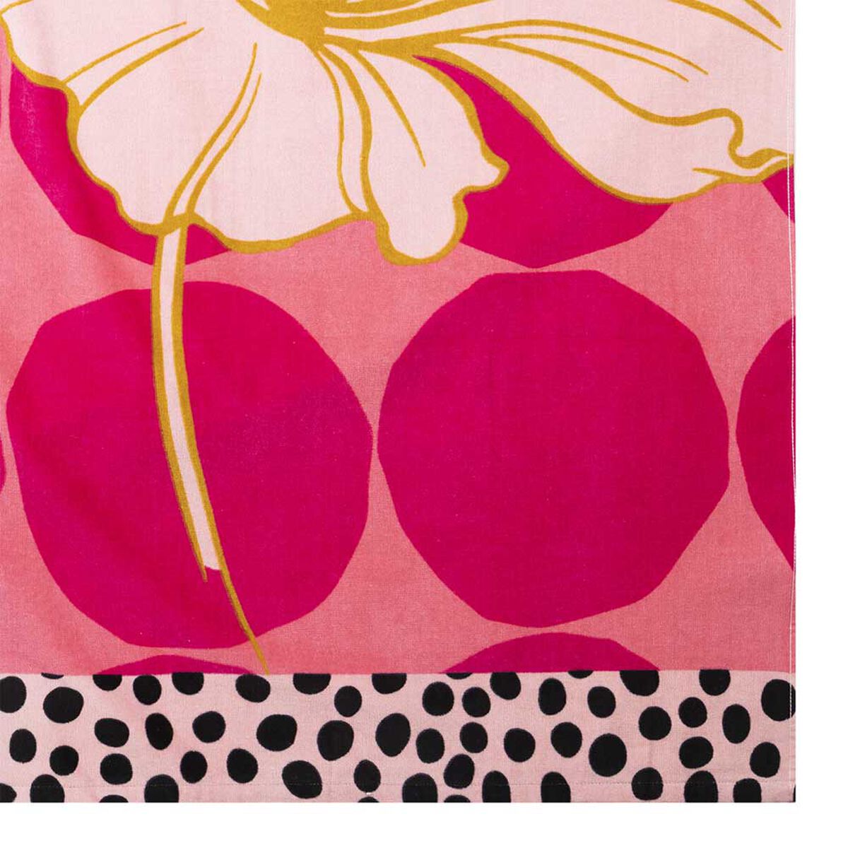 Toalla de Playa Velour Casanova Hibiscus 75 x 150 cm