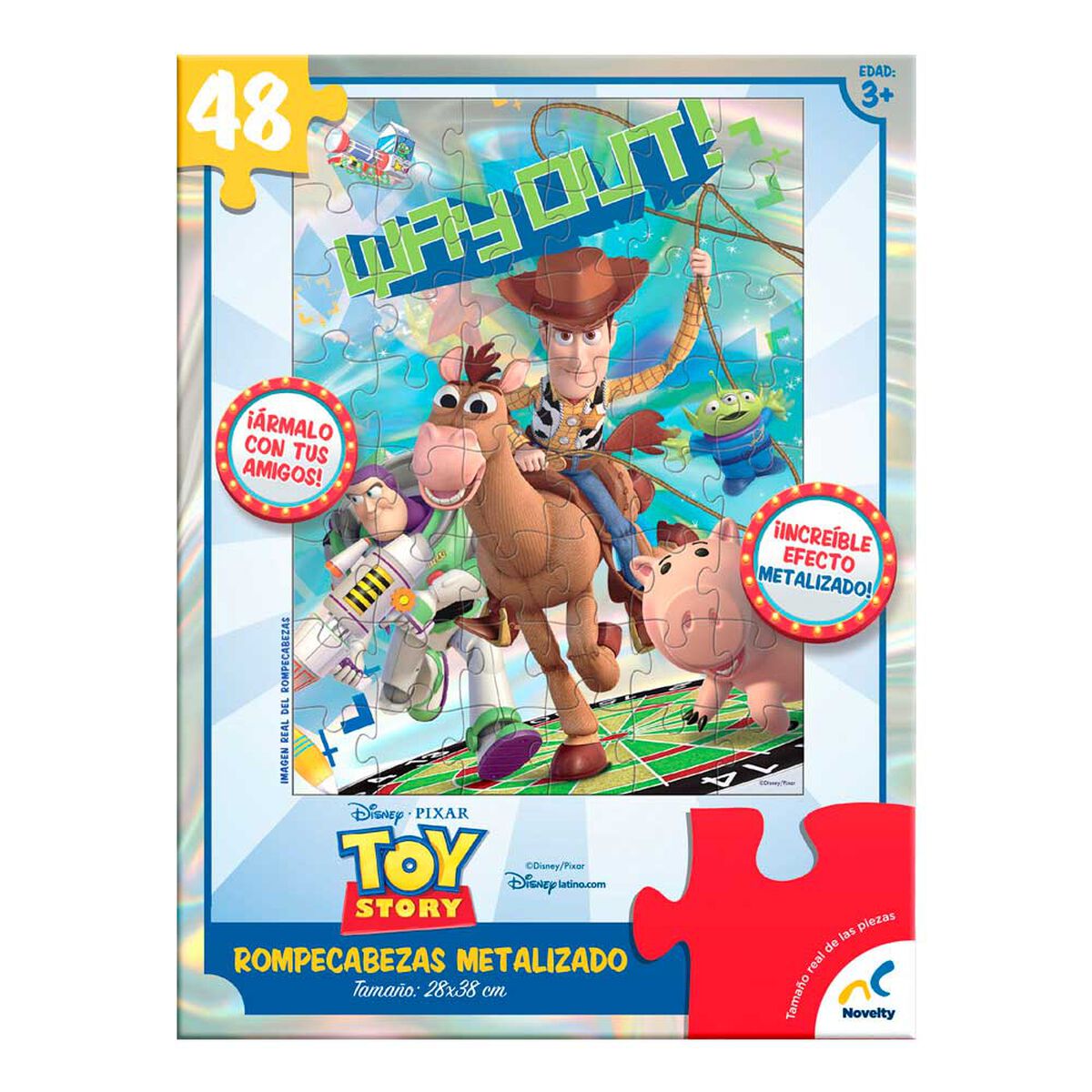 Rompecabezas Metalizado 48 Piezas Toy Story