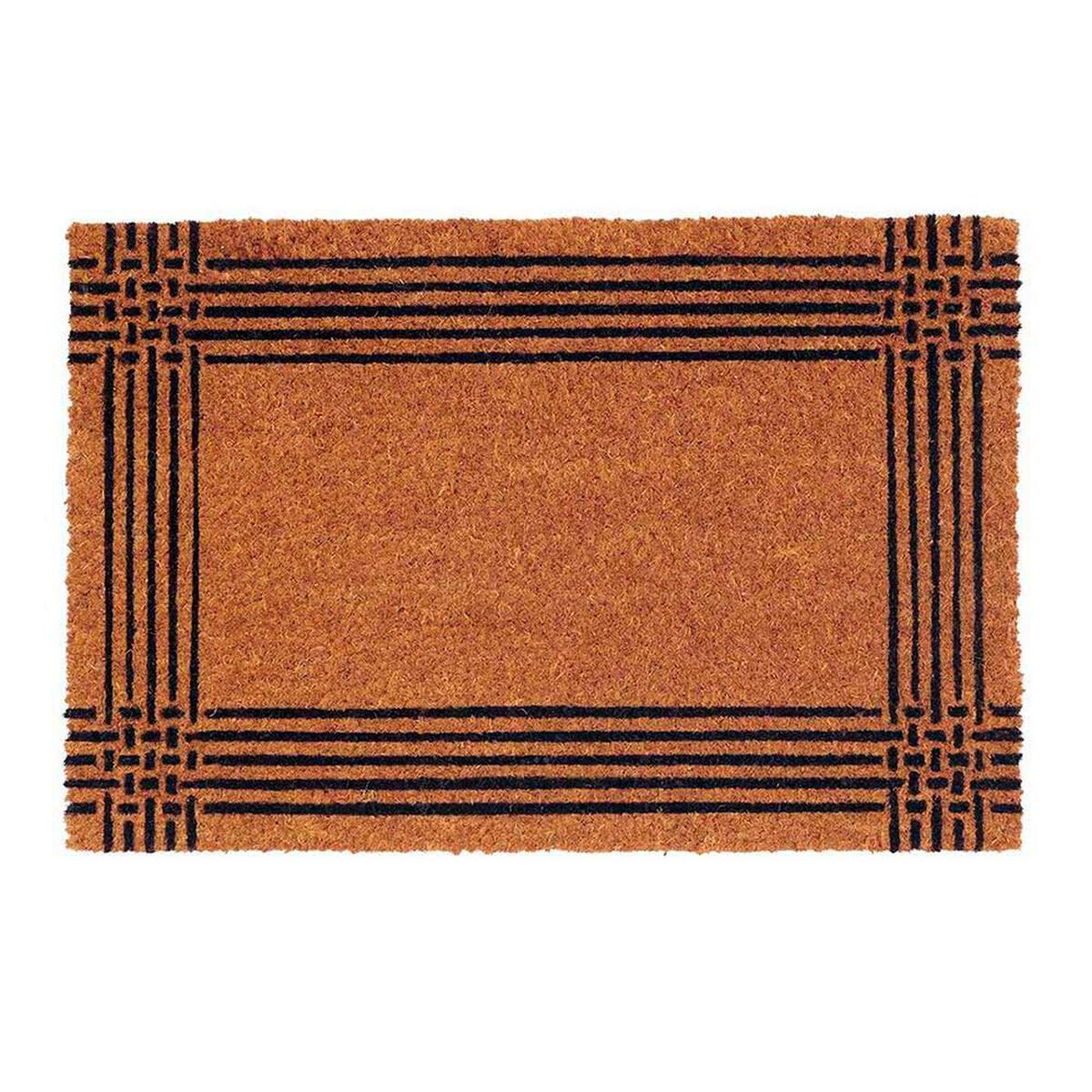 Limpiapi&eacute;s Idetex Coco Border 45 x 75 cm Caf&eacute;