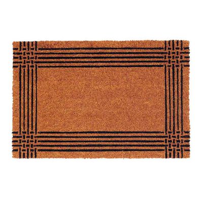 Limpiapiés Idetex Coco Border 45 x 75 cm Café