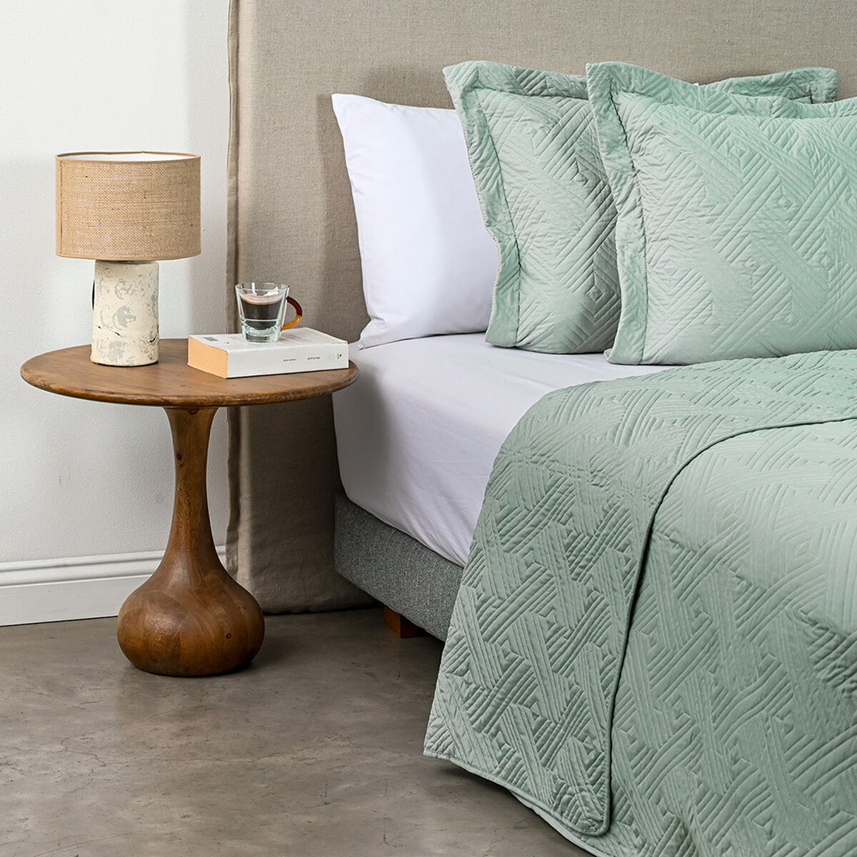 Quilt Cannon Matelado King Verde