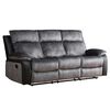 Sofá Reclinable Zoy Home Brunei 3 Cuerpos Negro