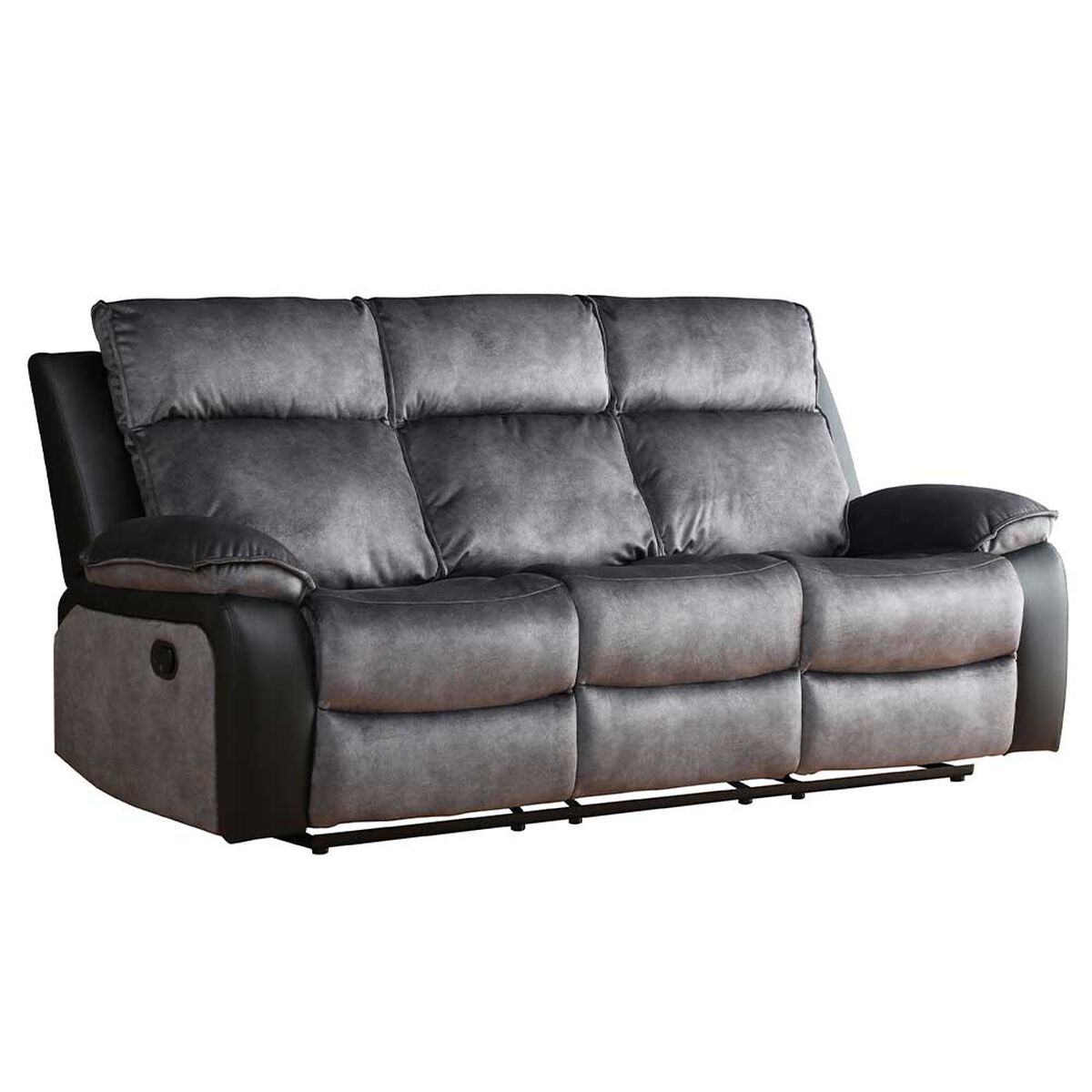 Sofá Reclinable Zoy Home Brunei 3 Cuerpos Negro