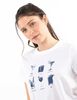 Polera Con Estamapdo Manga Corta Mujer Icono
