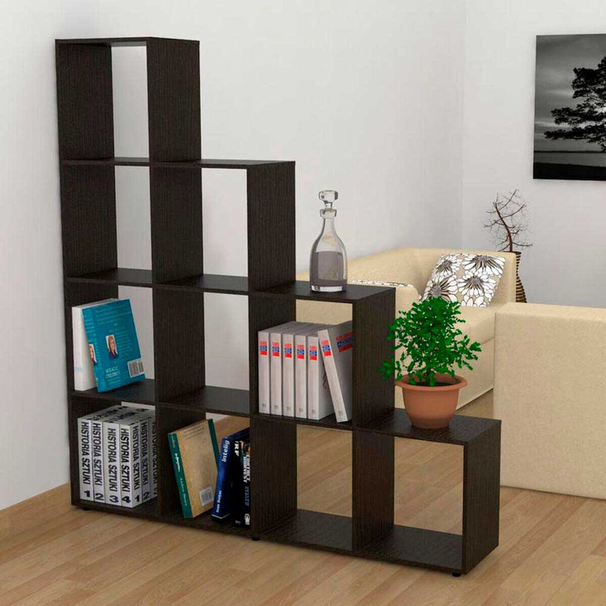 Rack Extensible + Biblioteca Beij&iacute;n + Mesa de Centro