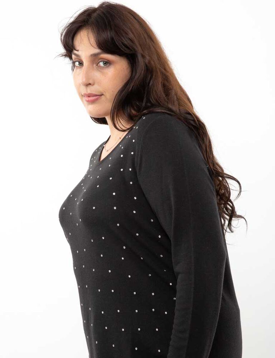 Sweater Con Apliques Mujer Extralindas