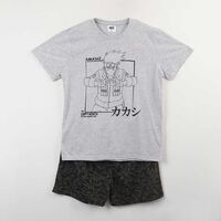 Pijama Corto Naruto Shippuden Manga Corta Hombre Licencia Gris