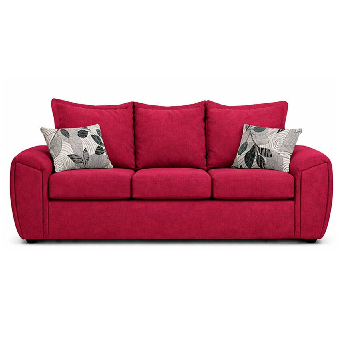 Juego de Living Elegant Detail New Houston 3-2-1 Cuerpos Rojo