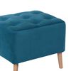 Pouf Latam Home Lyon Tela Velvet Azul Petróleo