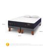 Cama Europea CIC Base Dividida 2 Plazas Premium + 2 Almohadas Viscoelásticas