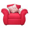 Juego de Living Almore San Ramon Sof&aacute; 3 Cuerpos + Dos Sillones 1 Cuerpo Rojo