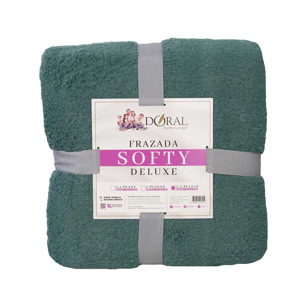 Frazada Poliéster Doral King Deluxe Verde