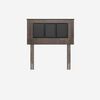 Cama Europea Rosen 1 Plaza New Style 4 Plus + Respaldo Rachel Gris