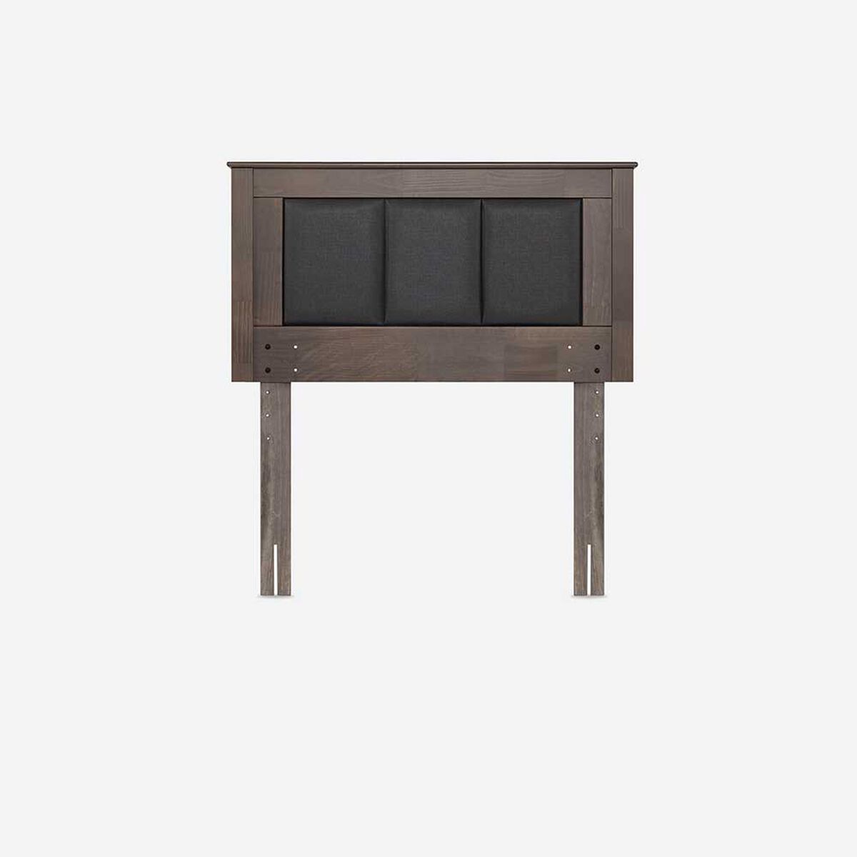 Cama Europea Rosen 1 Plaza New Style 4 Plus + Respaldo Rachel Gris