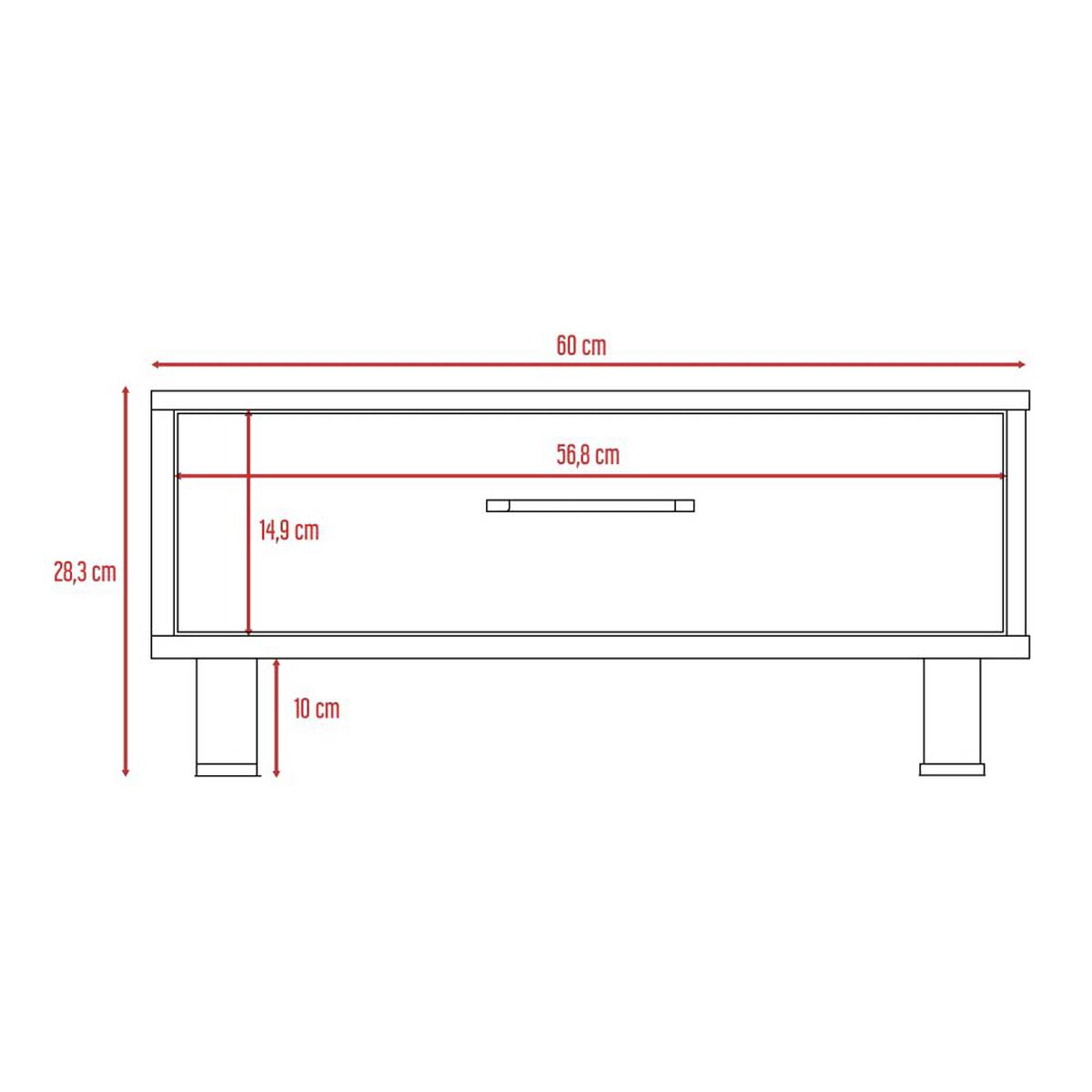 Combo Rack TV65 + Mesa de Centro TuHome Nomik Wengue Miel