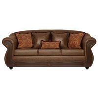 Sofá Black Factory Estambul 3 Cuerpos Café