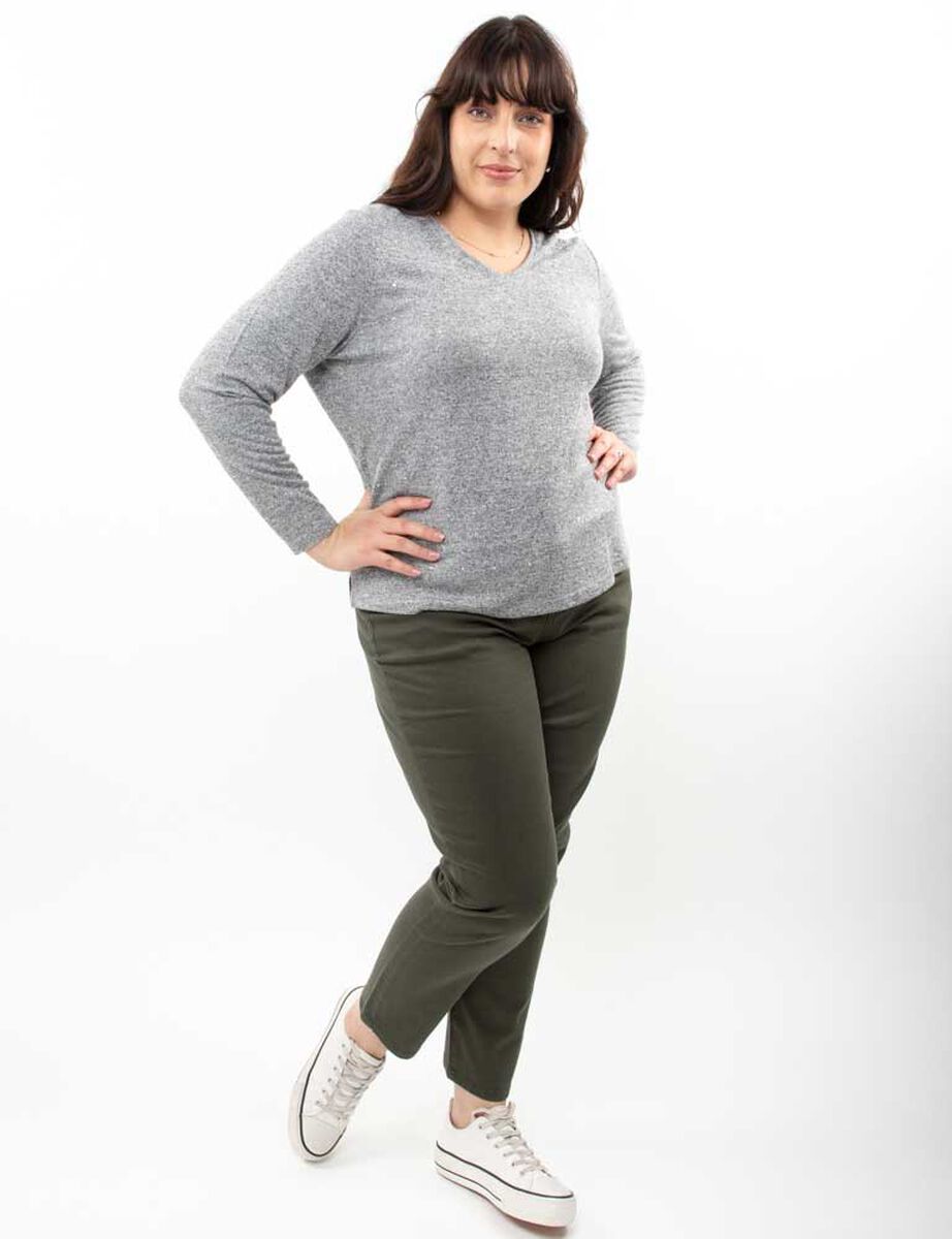 Sweater Con Apliques Mujer Extralindas