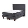 Cama Europea Drimkip Base Dividida 2 Plazas Plus Hybrido + Respaldo
