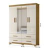 Closet Amuv Closet 4 Puertas Blanco