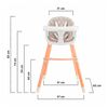 Silla de Comer Sienna Gris Kinderkraft