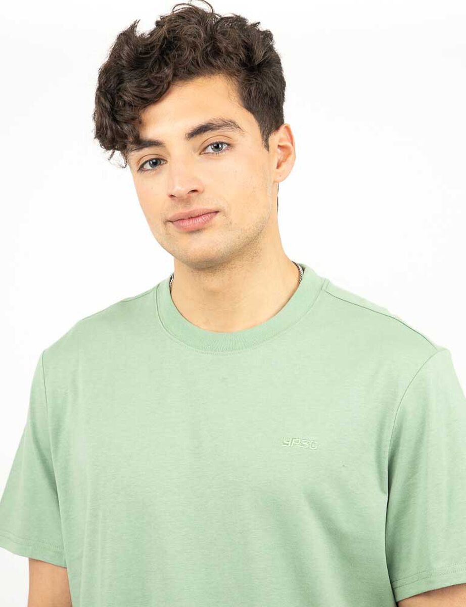 Polera Lisa Manga Corta Hombre Icono