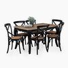 Juego de Comedor Spazzio Vittoria Negro 6 Sillas