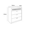 Comoda Amuv 3 Cajones Blanco