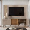 Rack TV Cronos Altavision Hasta 60" Café Gris Perla