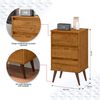Velador Onessta Wood 3 Cajones Freijo