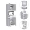 Mueble para Microondas TuHome Manchester Blanco 4 Puertas