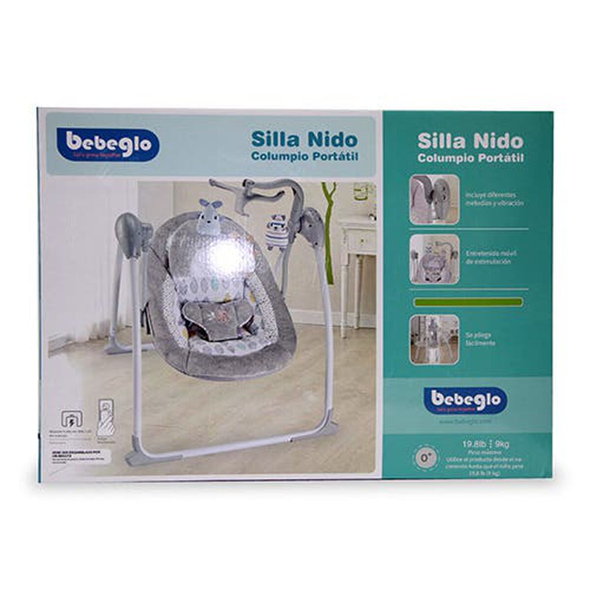 Silla Mecedora Eléctrica con Móvil Bebeglo