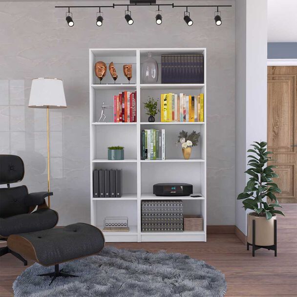 2 Estantes 5 Repisas TuHome Home Blanco