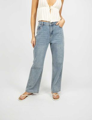 Imagen 1 del producto Jeans Indigo Apliques Mujer Icono Celeste