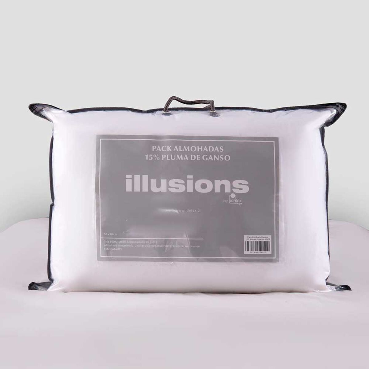 Pack 2 Almohadas Illusions 50 x 70 cm.Blanco