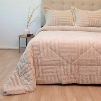 Cubrecama Doral 2 Plazas Beige Senses